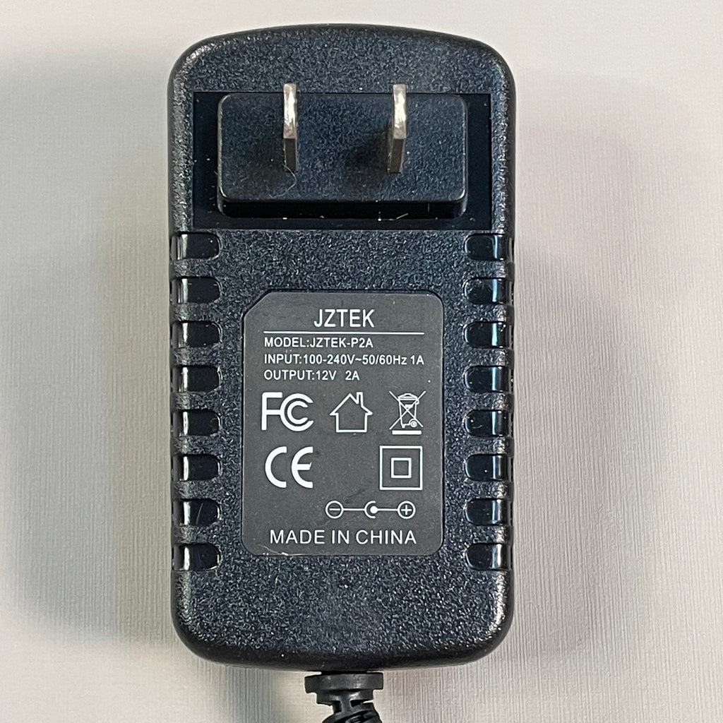 JZTEK Security Camera Power Adapter 12V 2A 100V-240V AC to DC 4-Way Power Splitter (New)