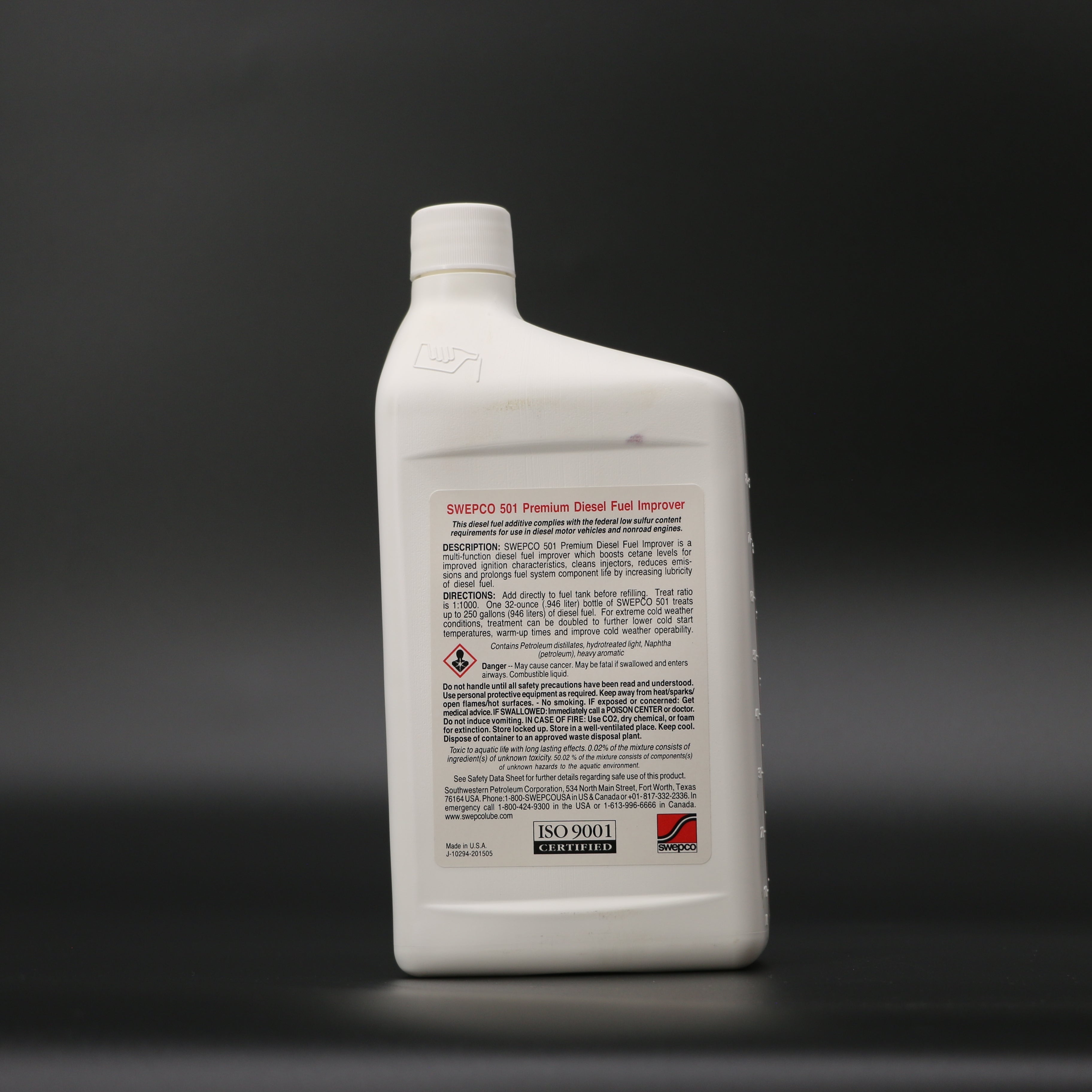 SWEPCO | 501 Diesel Fuel Improver | Cetane Booster | Multi-Function