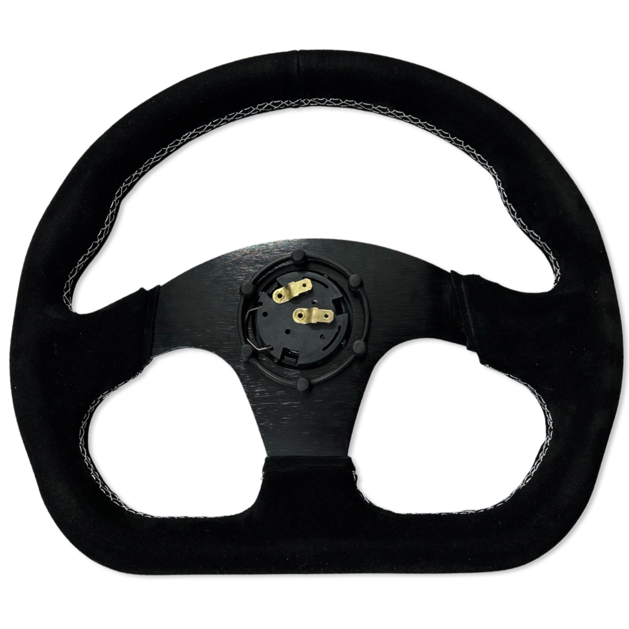 Quadro Style Steering Wheel + Short Hub Adapter Kit For Ford F 150 350 450