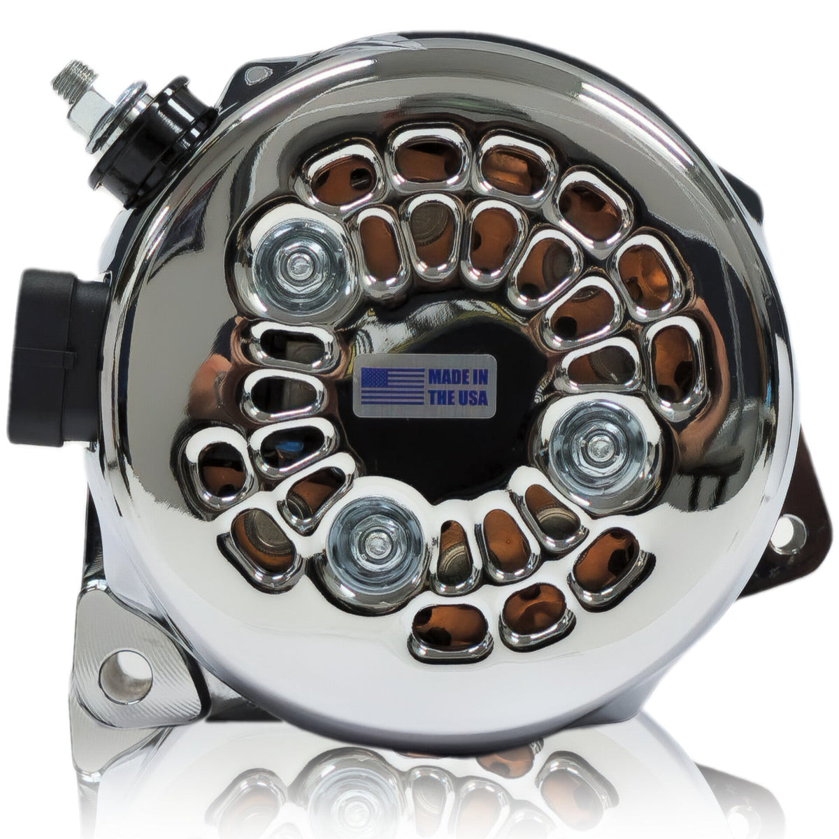Mechman 240 Amp Billet Racing Alternator 1987-1995 GM Truck / SUV - Polished