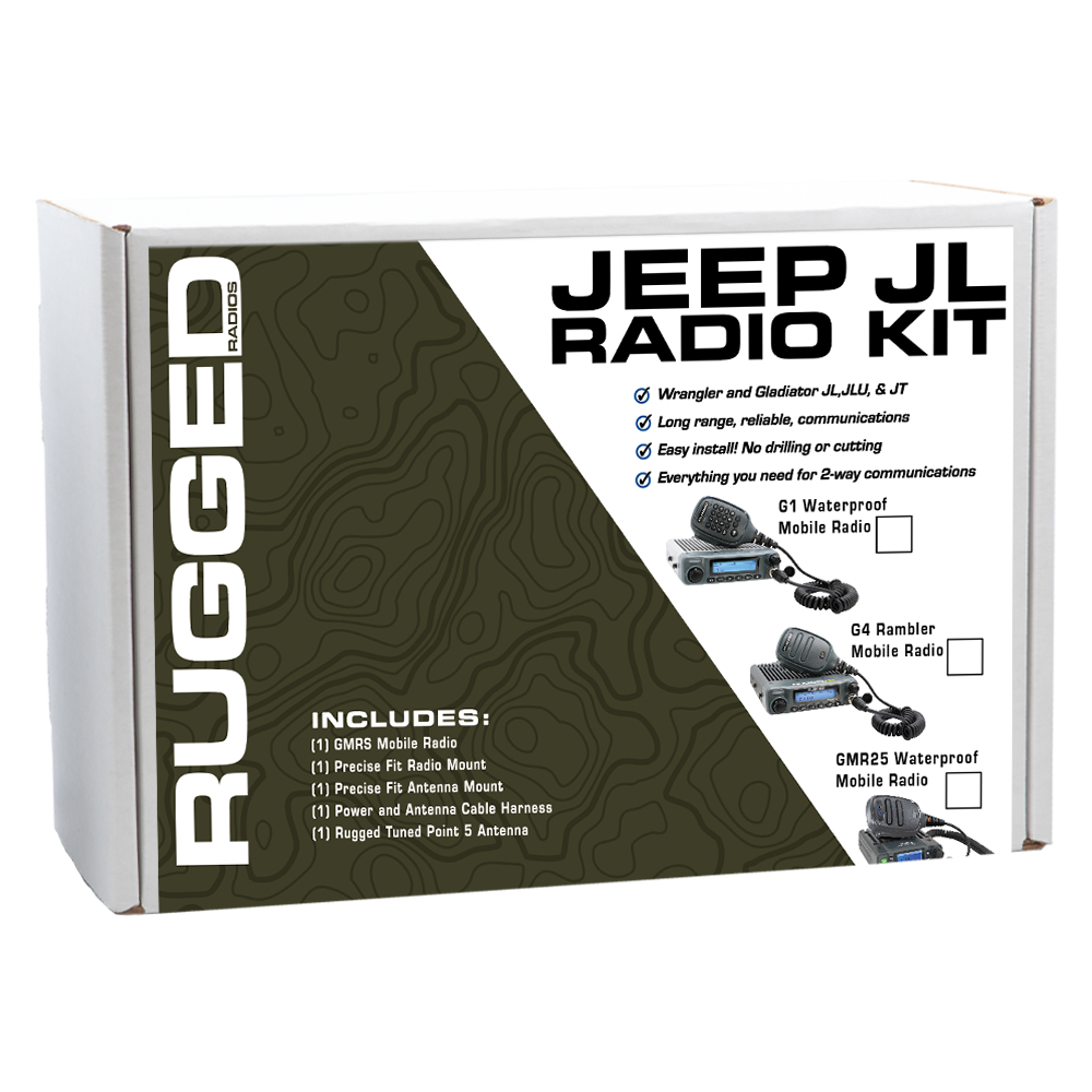 GMRS Mobile Radio Kit for Wrangler JL and Gladiator JT - Rambler G4