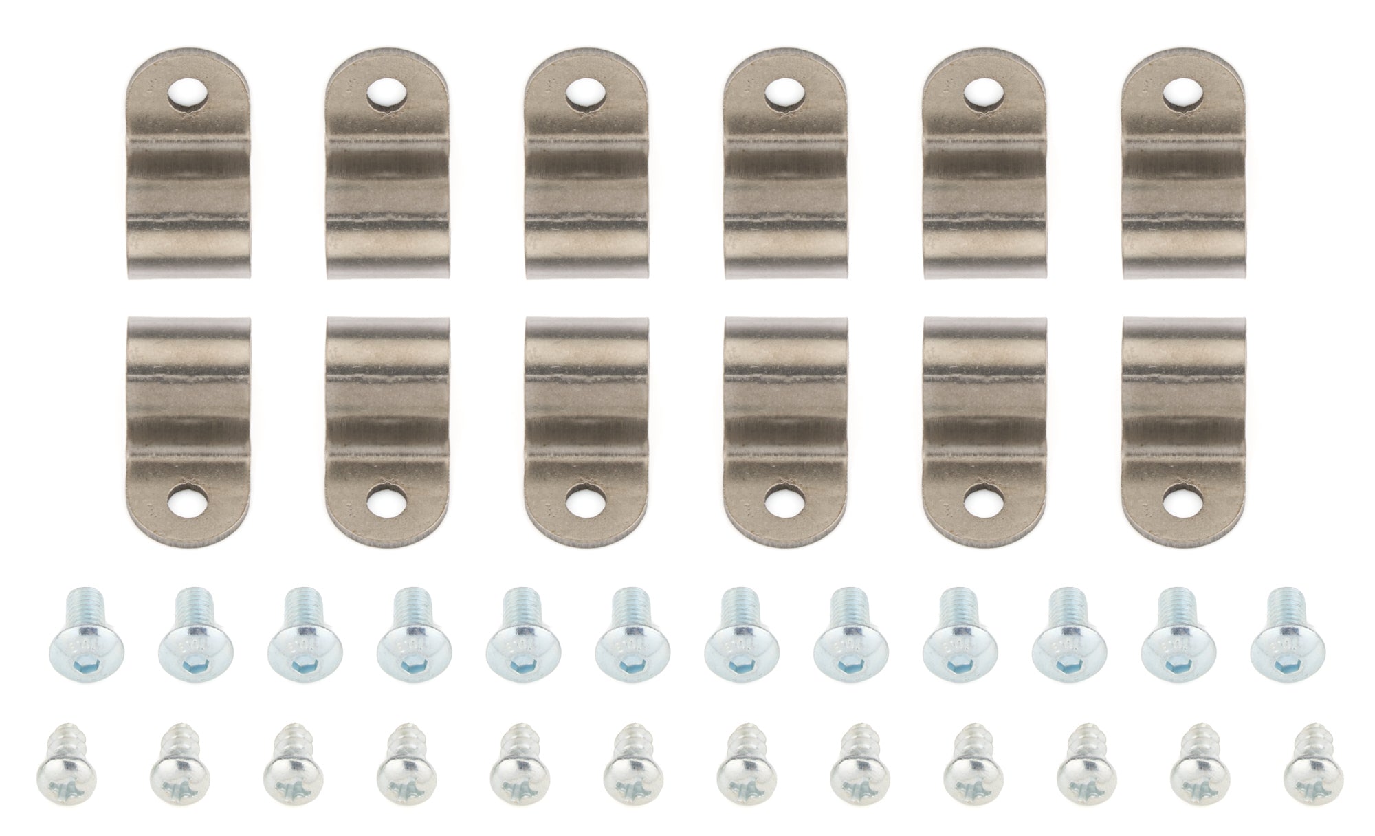 1/2in Stainless Steel Single Line Clamps 12Pk