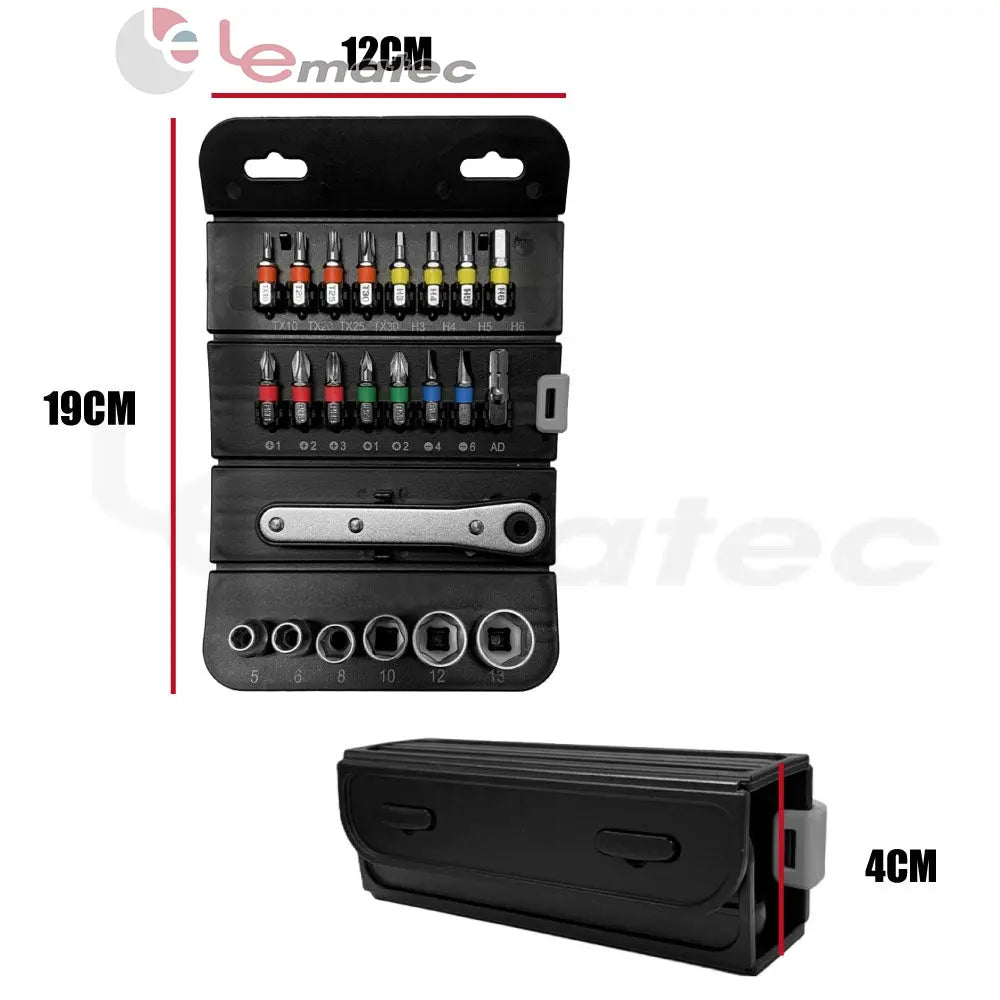 LE-RF232 23PCS 1/4" Drive Mini Socket Set – Compact Handy Kit