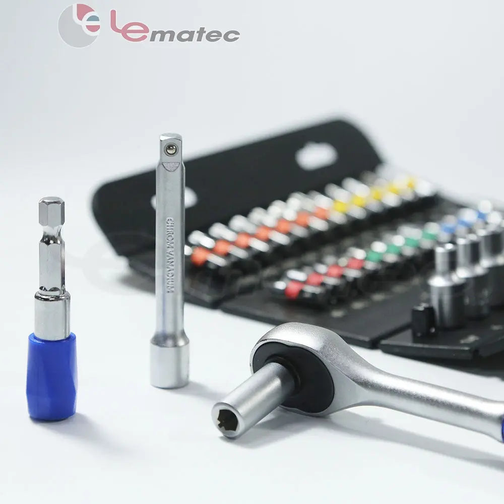 LE-RF237 37PCS 1/4" Drive Socket & Bit Set – Complete Kit