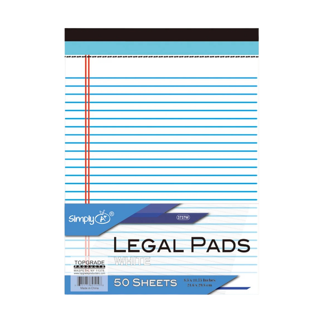 Simply Legal Pad (50 Sheets, 8.5"×11")