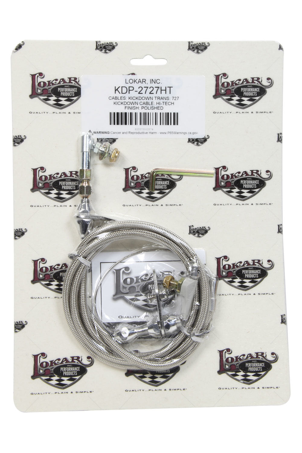 POLISHED KICKDOWN CABLE 727