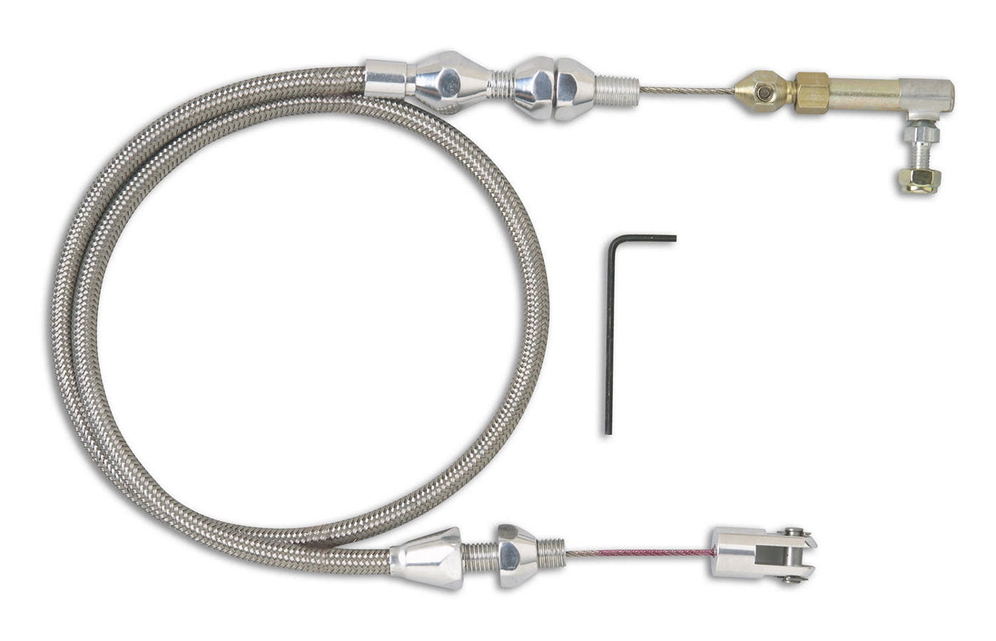 POLISHED THROTTLE CABLE