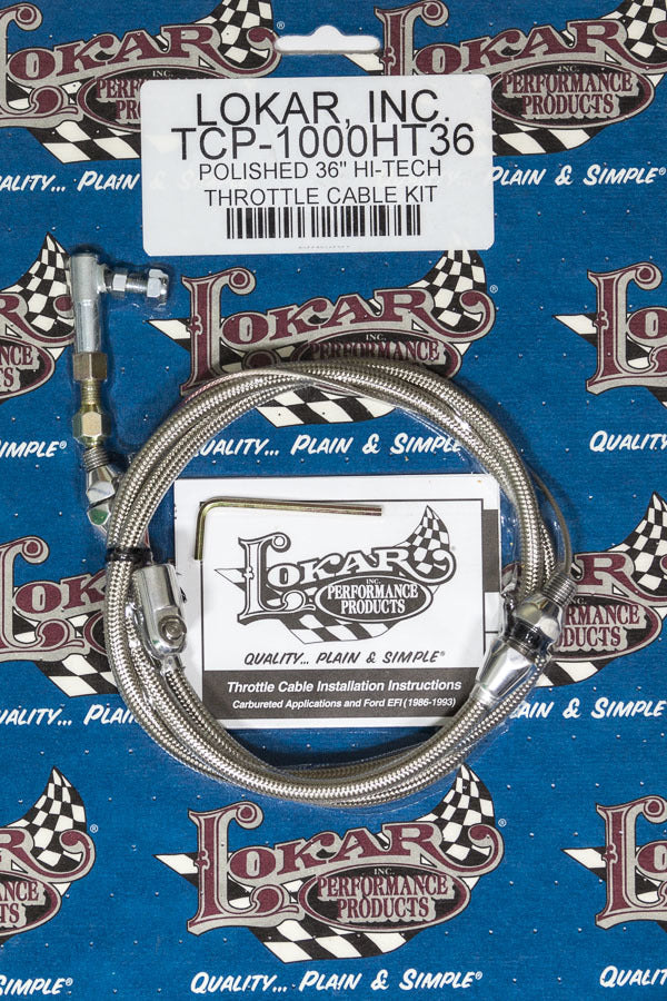 POLISHED THROTTLE CABLE