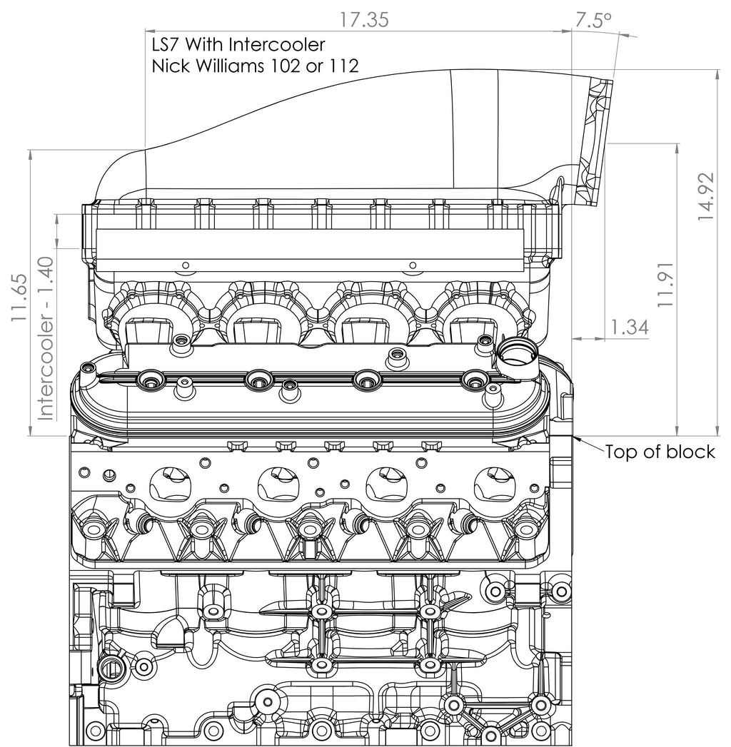 LS7 LME 2400HP BILLET INTAKE