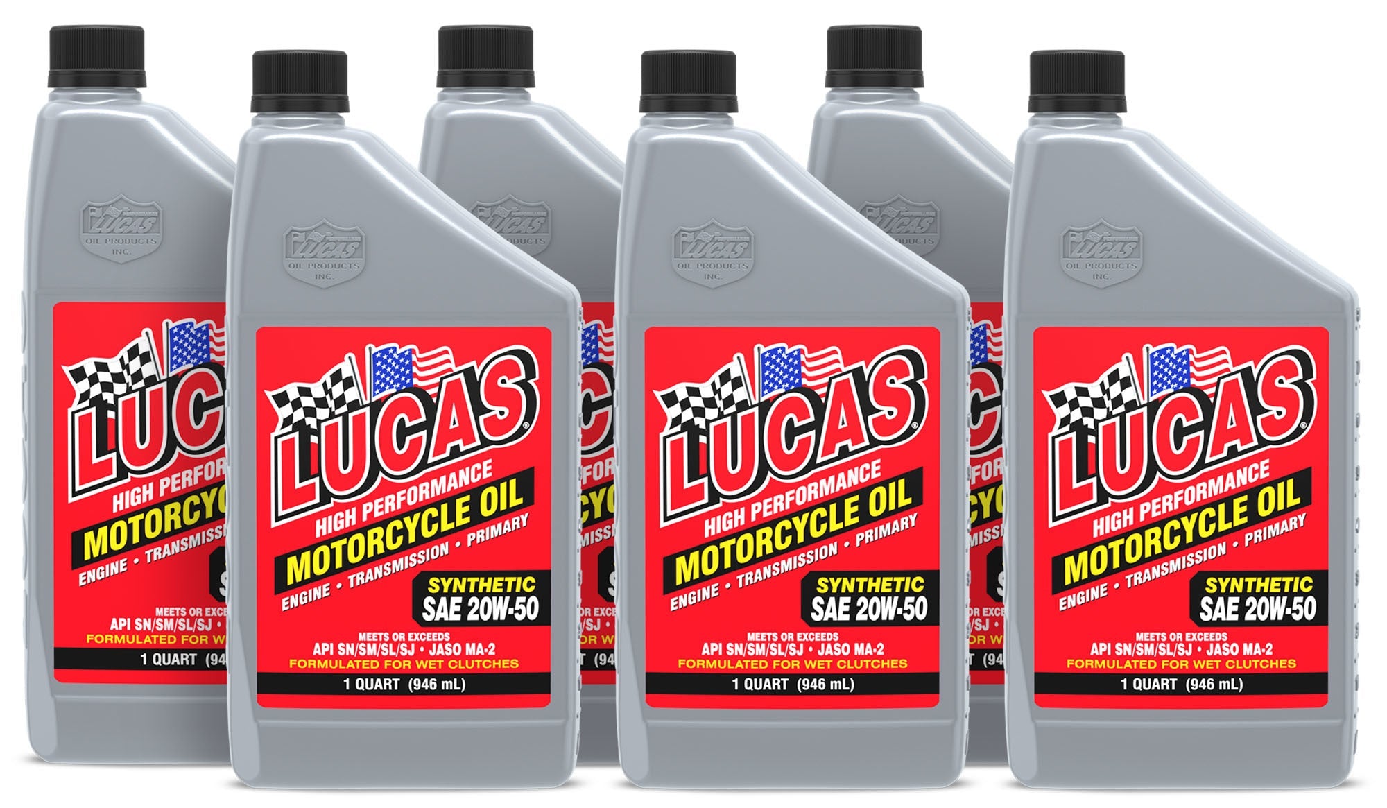 Synthetic SAE 20w50 Motorcycle Oil 6x1 Qt