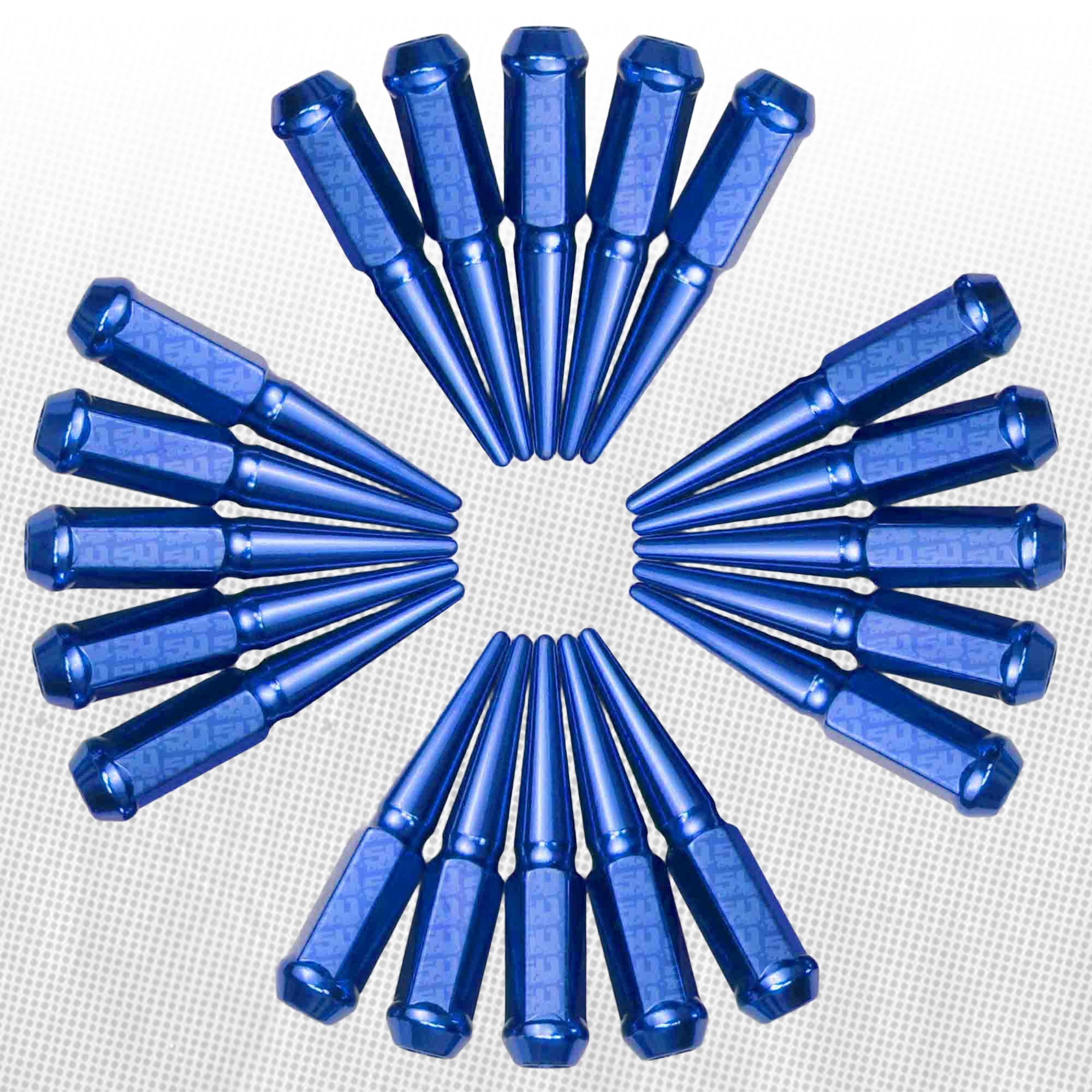 10x1.25mm Extended Spike Lug Nuts - 60 Degree Taper Seat
