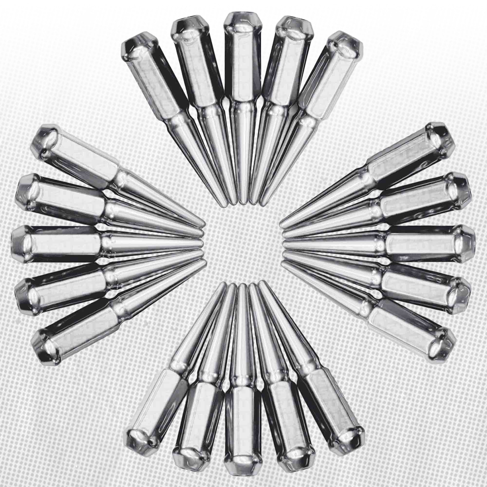 14x2.0mm Extended Spike Lug Nuts - 60 Degree Taper Seat