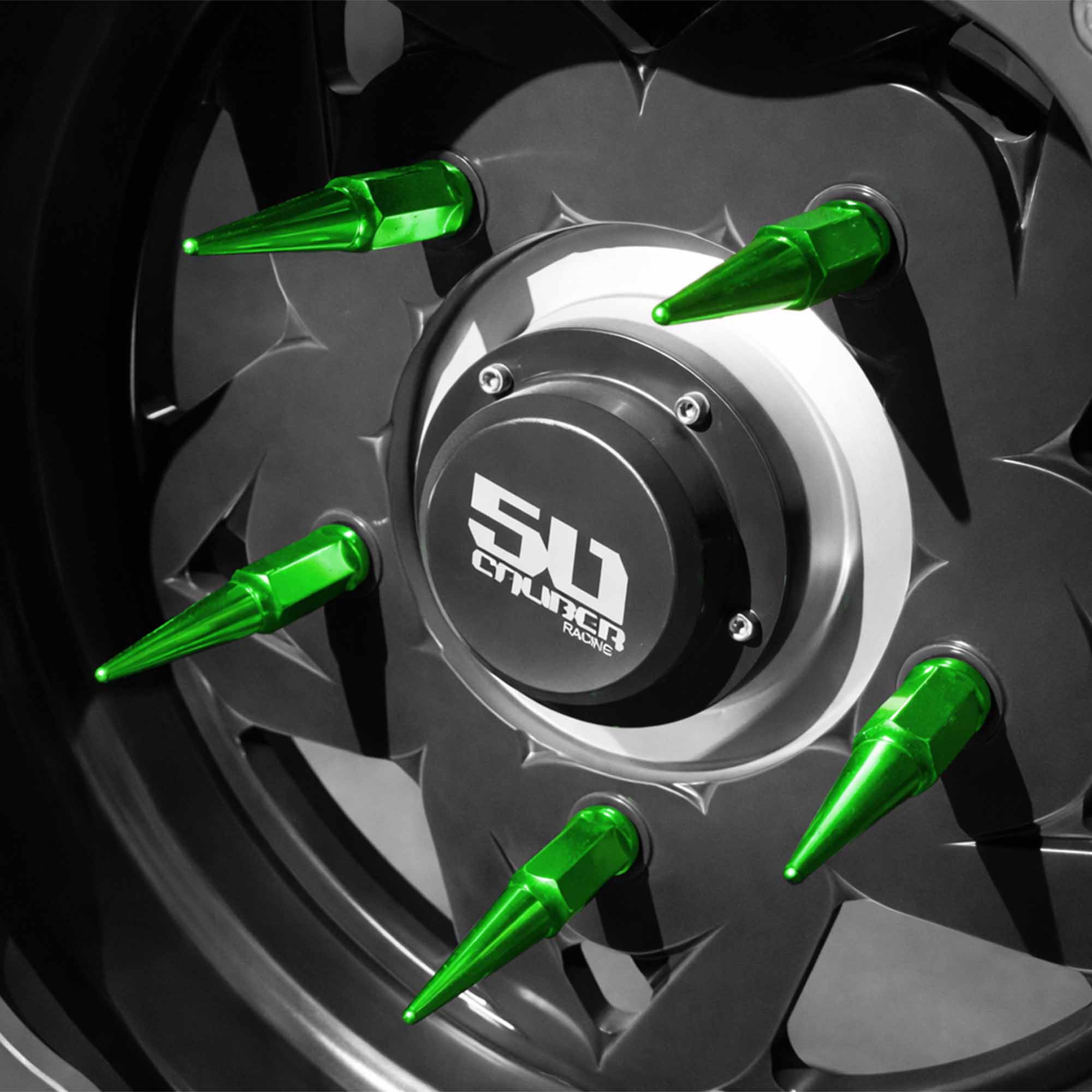 14x2.0mm Extended Spike Lug Nuts - 60 Degree Taper Seat