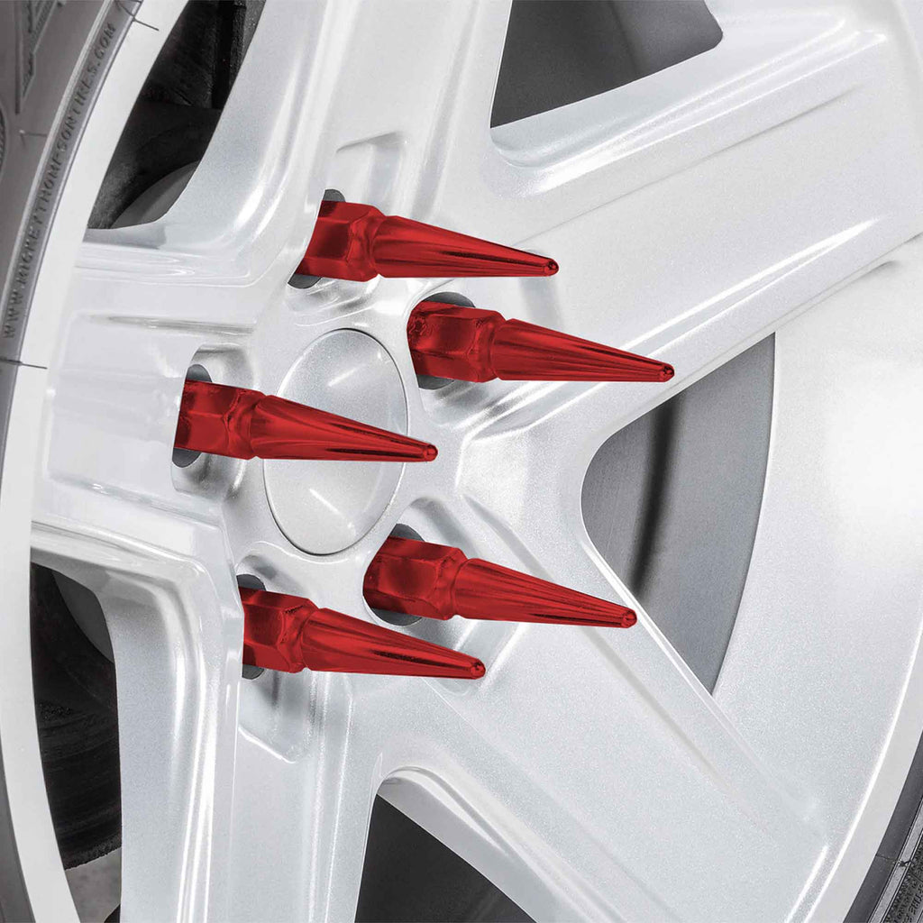 10x1.25mm Extended Spike Lug Nuts - 60 Degree Taper Seat