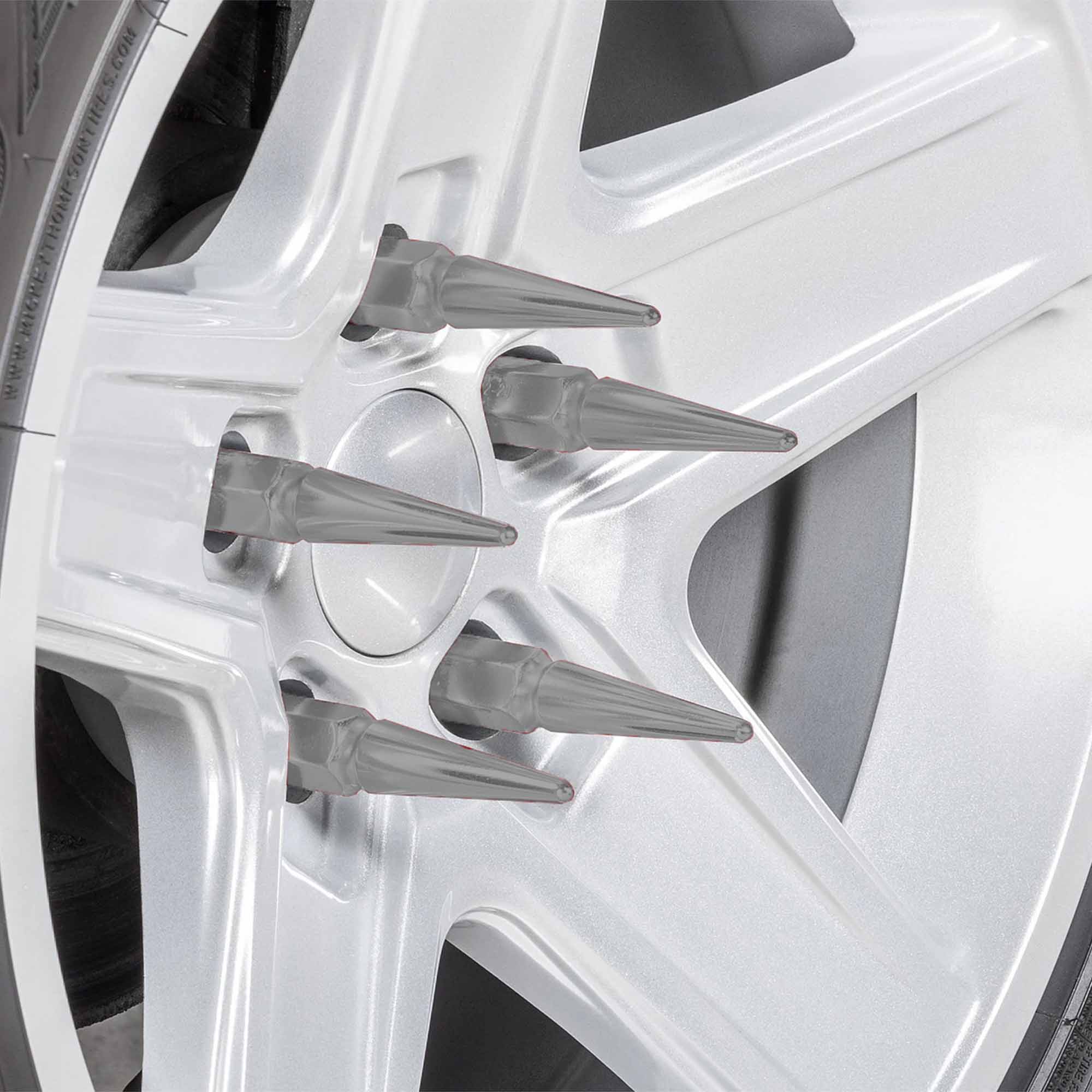 14x2.0mm Extended Spike Lug Nuts - 60 Degree Taper Seat