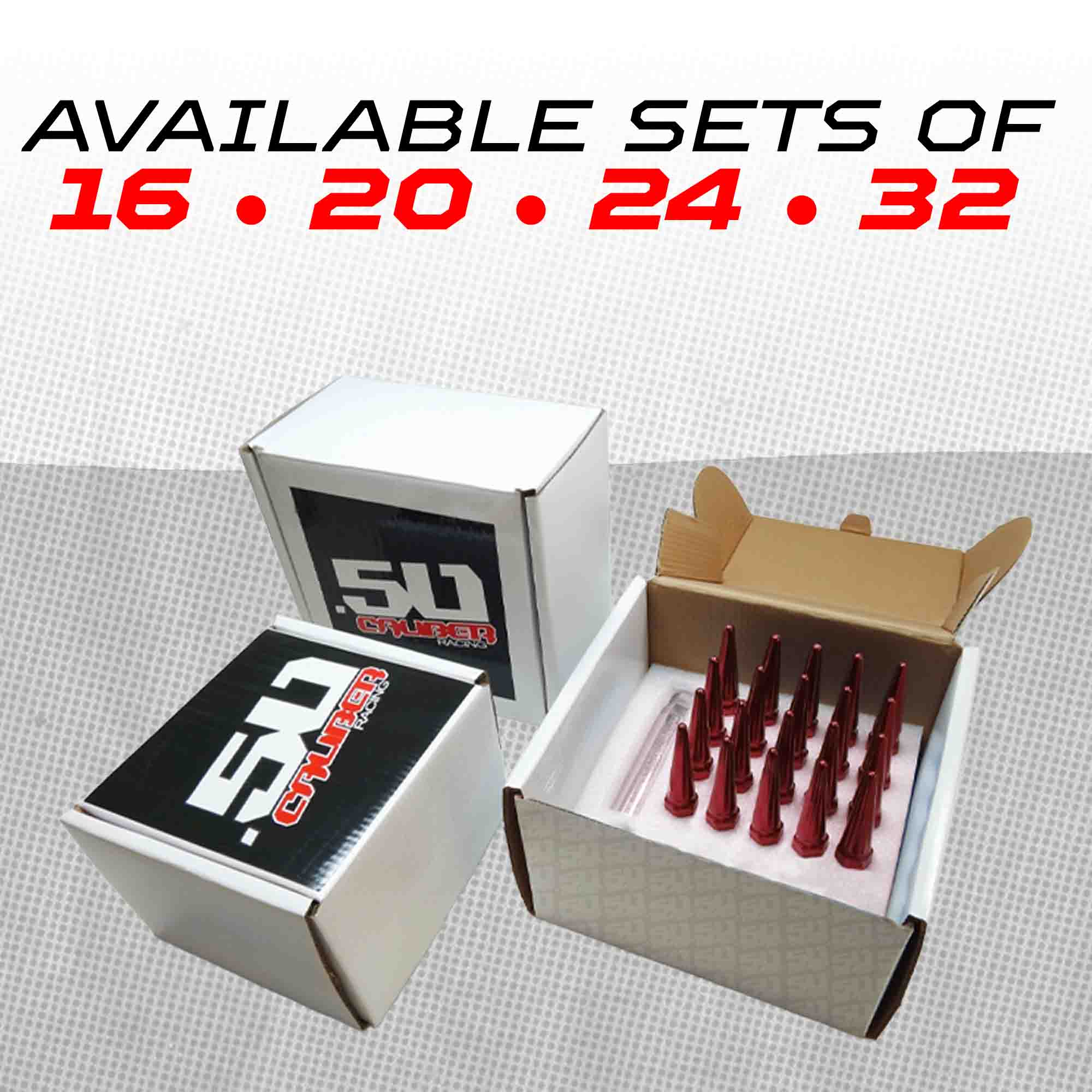 14x1.5mm Extended Spike Lug Nuts - 60 Degree Taper Seat