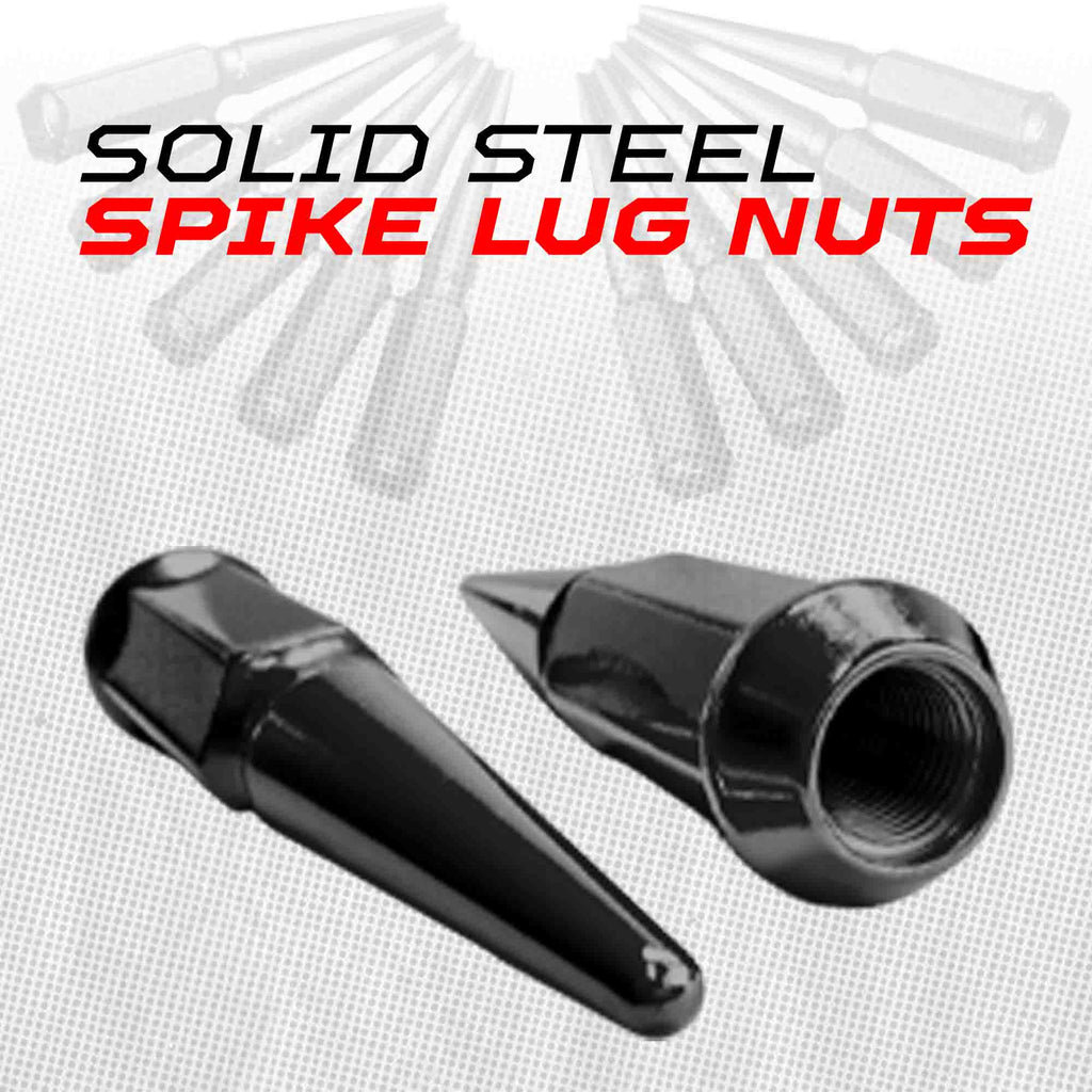 14x1.5mm Extended Spike Lug Nuts - 60 Degree Taper Seat