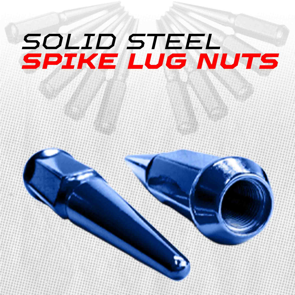 10x1.25mm Extended Spike Lug Nuts - 60 Degree Taper Seat