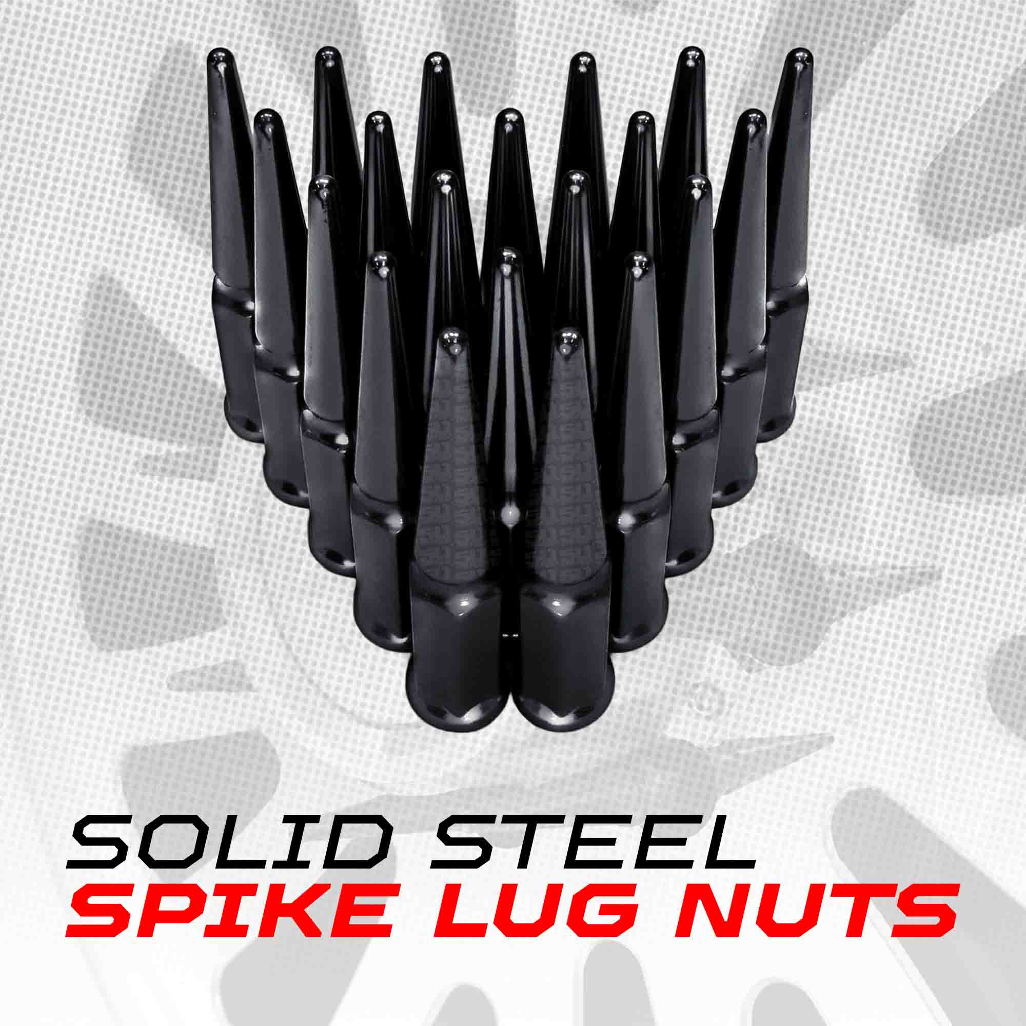 14x1.5mm Extended Spike Lug Nuts - 60 Degree Taper Seat