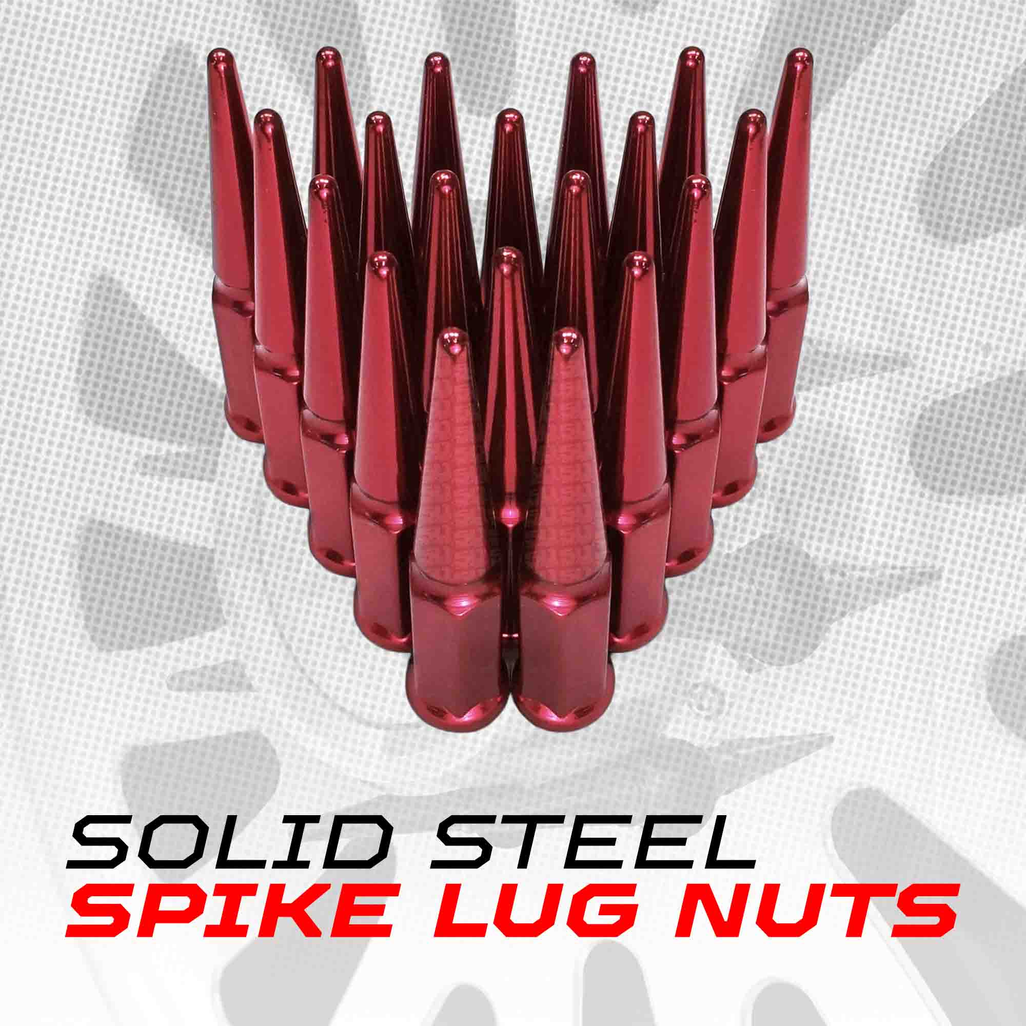 12x1.5mm Extended Spike Lug Nuts - 60 Degree Taper Seat