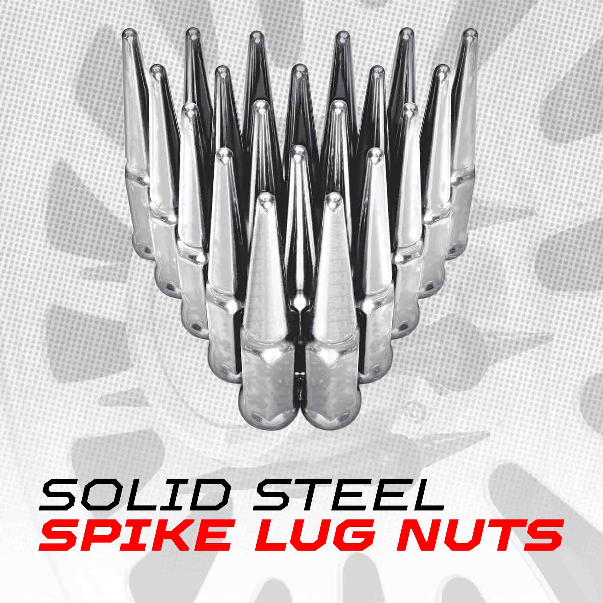 14x1.5mm Extended Spike Lug Nuts - 60 Degree Taper Seat