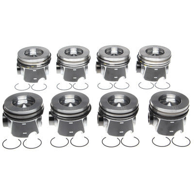 PISTONS WITH RINGS SET OF 8