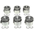 PISTONS WITH RINGS SET OF 6