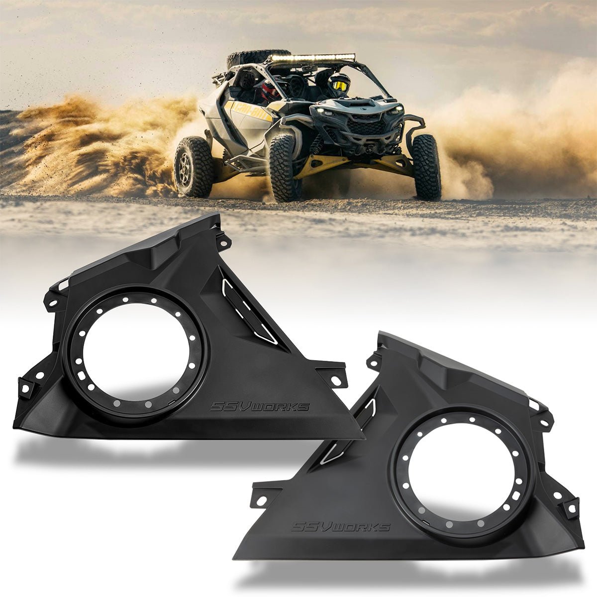 SSV Works Front-Dash 6.5" Speaker Panels for 2024-2026 Can-Am Maverick R