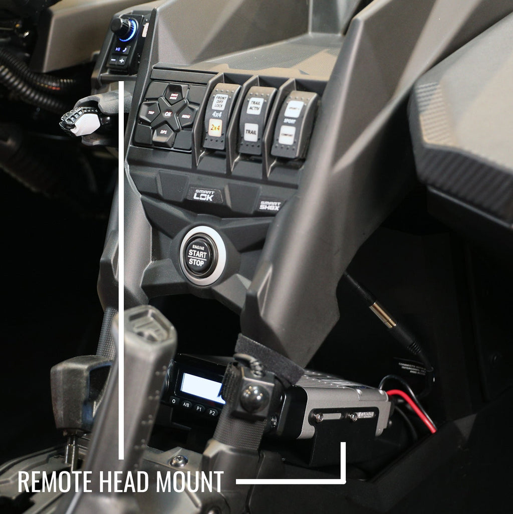 Maverick X3 Complete Communication Kit with Bluetooth Intercom and 2-Way Radio - STX Stereo / G1 GMRS / Dash Mount