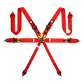 Corsa Harness 6 Point 3x3x2 Red Clip in Cam