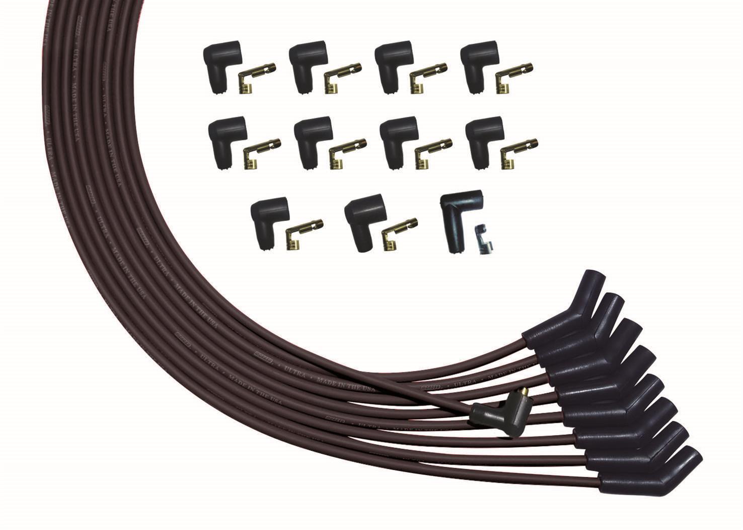 Ultra Plug Wire Set Universal V8 Black