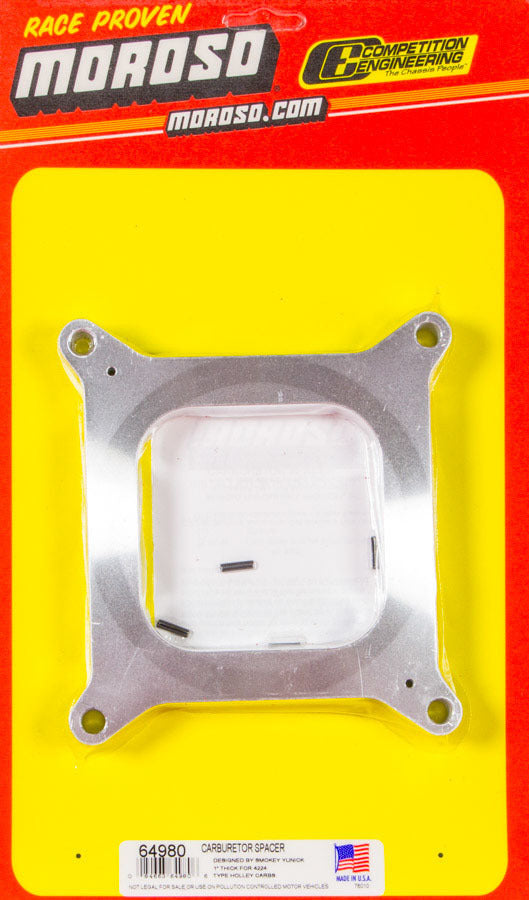 CARB SPACER 1 INCH ALUM