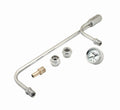 GAS LINE CHRM W/PRESSURE GAUGE