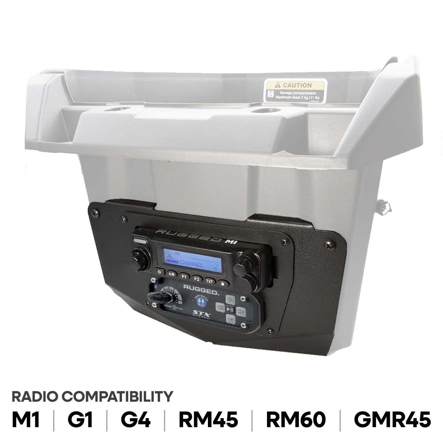 Commander and Maverick - Glove Box Multi-Mount Kit for Rugged UTV Radios and Intercoms - Icom F5021