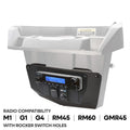 Commander and Maverick - Glove Box Multi-Mount Kit for Rugged UTV Radios and Intercoms - Rugged GMR25 / ABM25