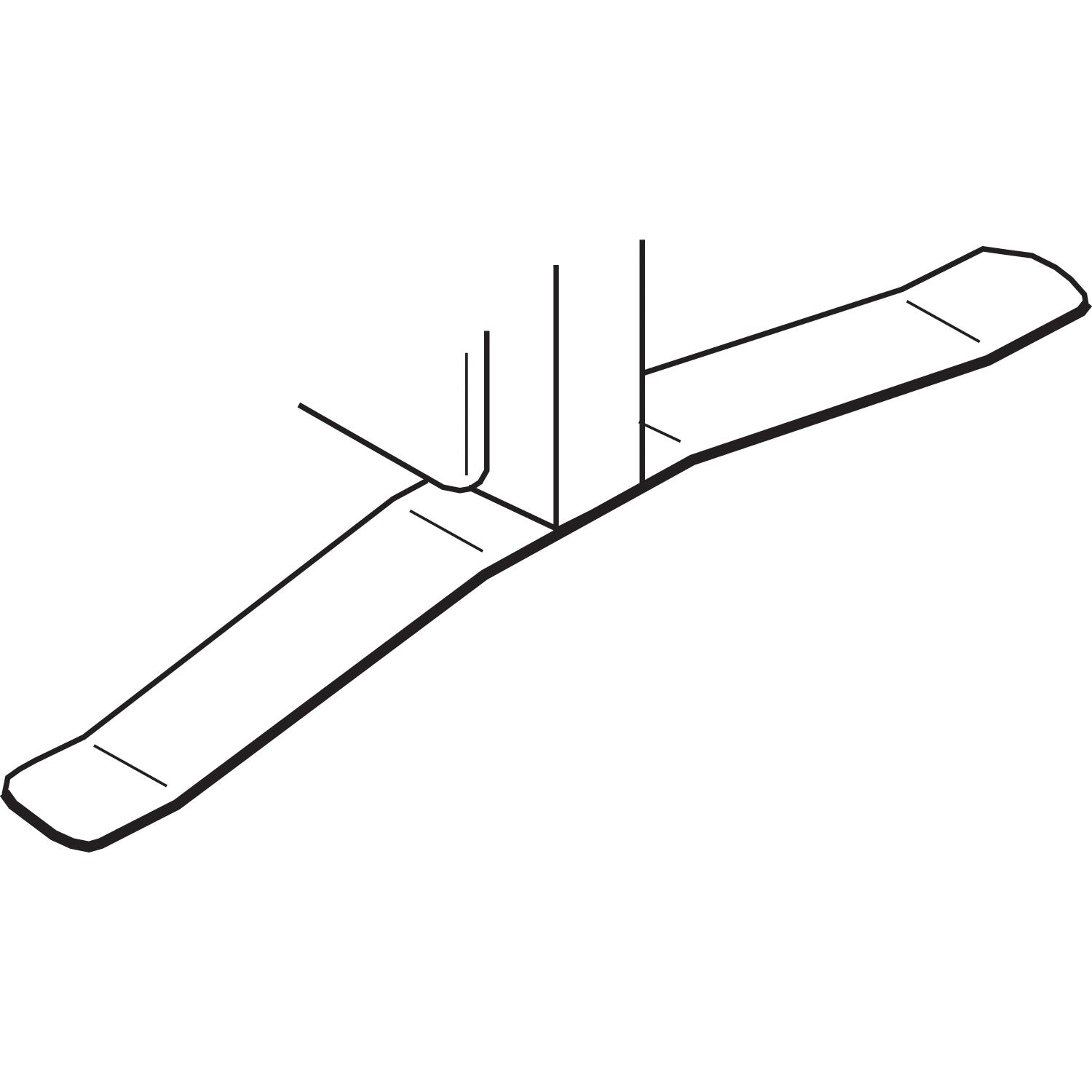 HON Verse T-Base Foot Connecting Hardware, Gray