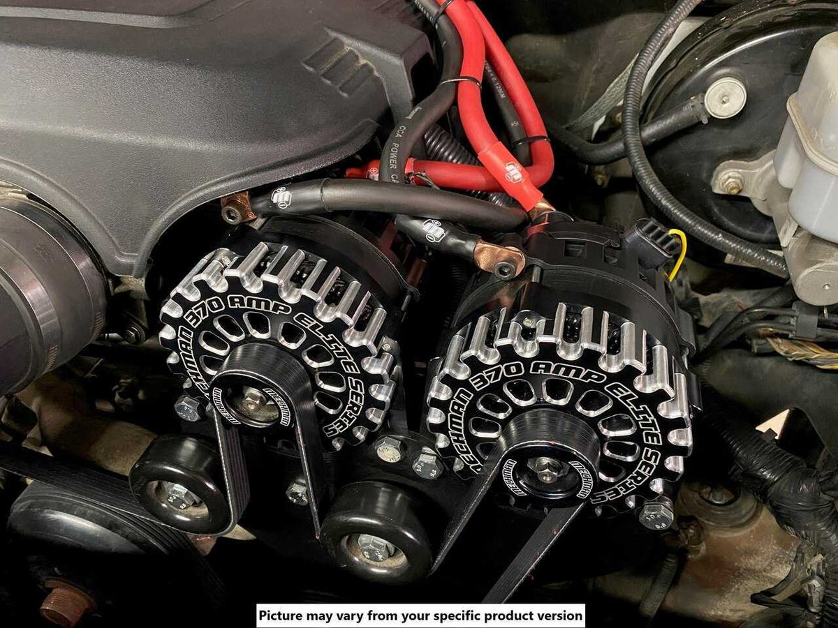 Mechman 400 Amp Dark Blue Dual Alternator Kit for 1999 - 2013 GM Trucks