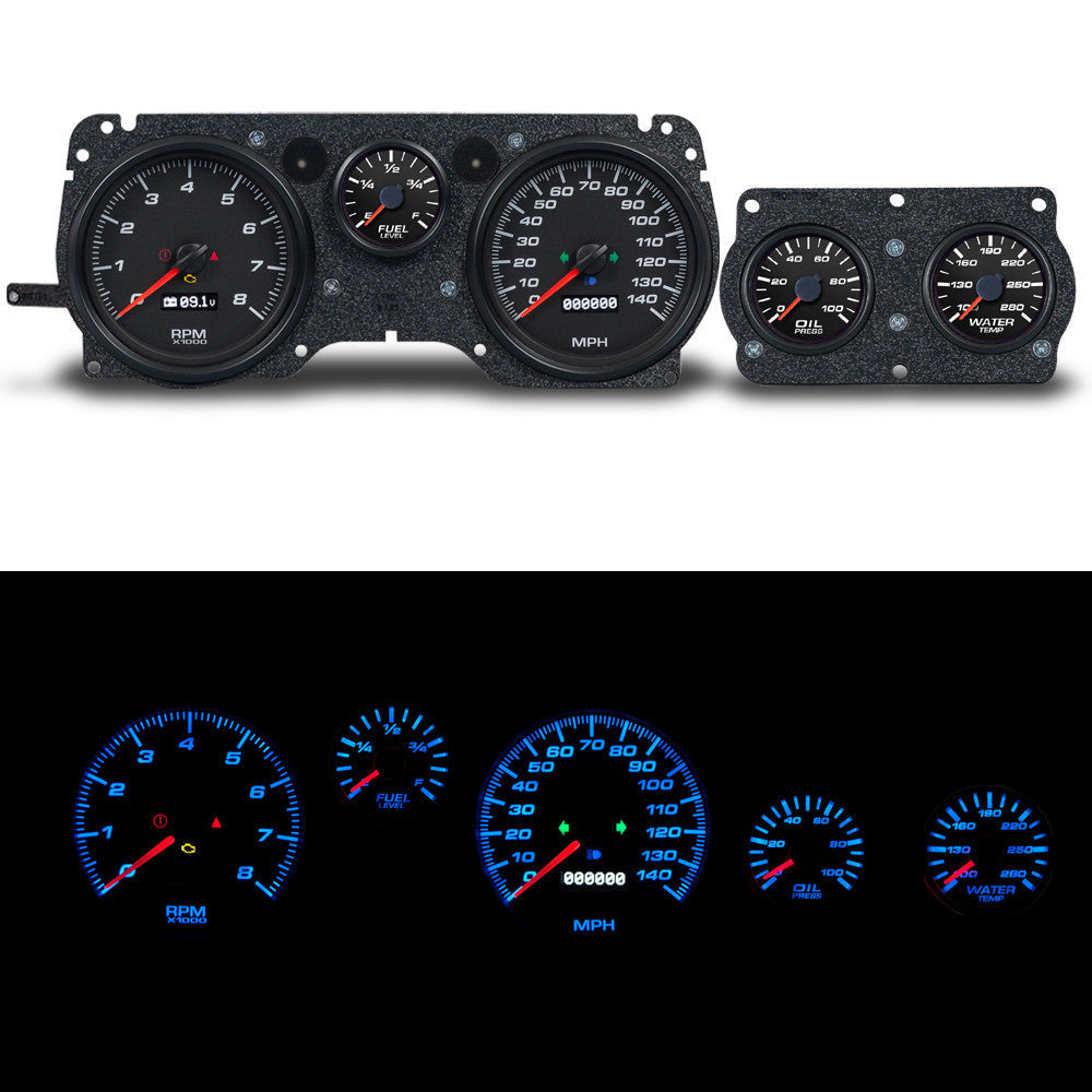GAUGES INSTRUMENT KIT BLACK
