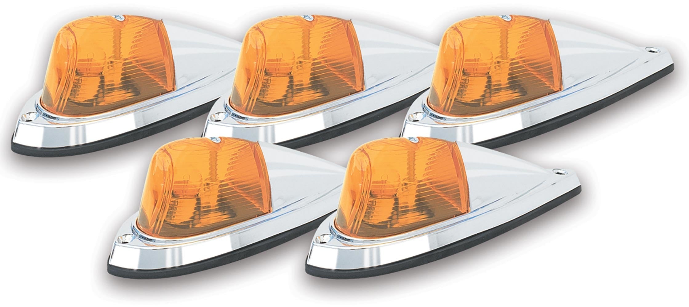 LED AMBER DELUXE CHROME 5 LIGH