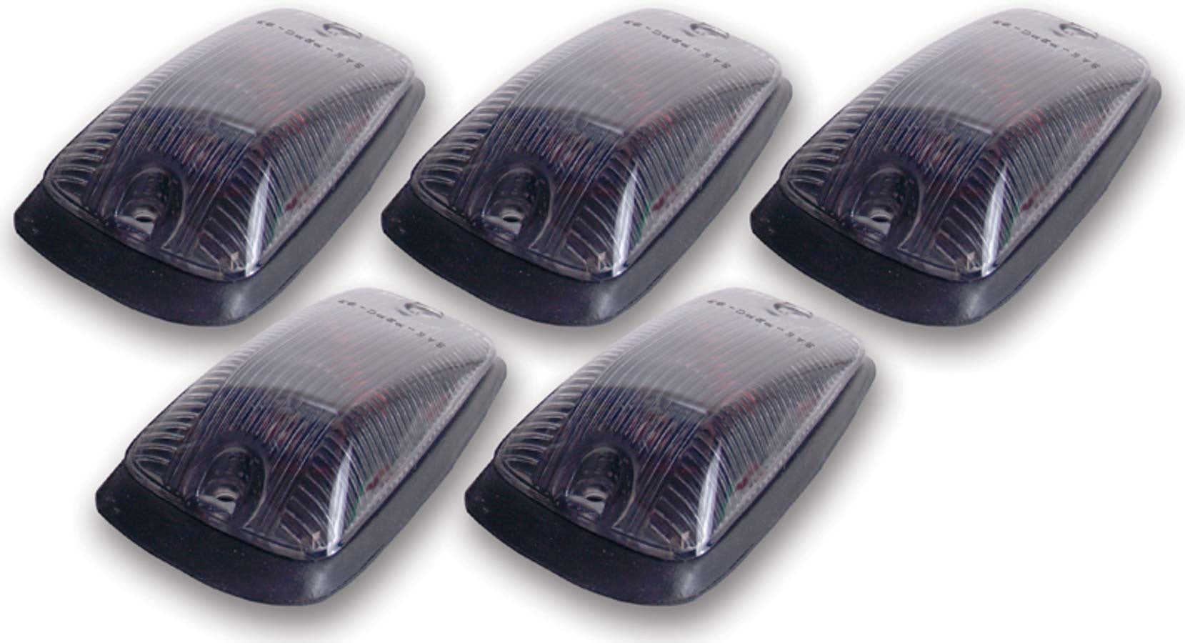 5 PC CAB ROOF LIGHT KIT SMOKE