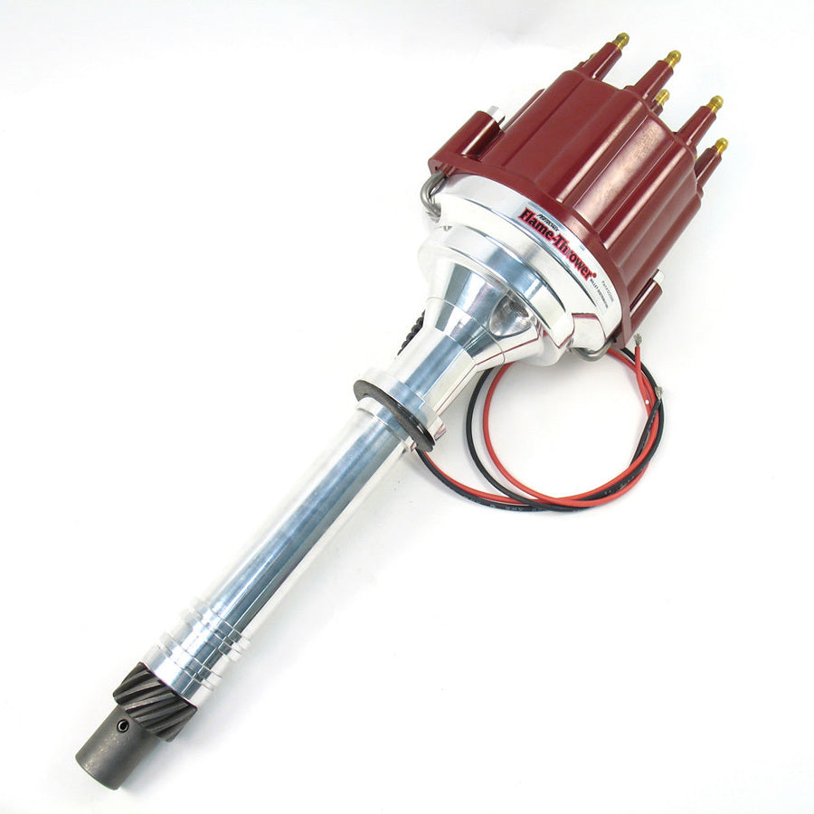 DIST BILLET MARINE CHEVY RED C