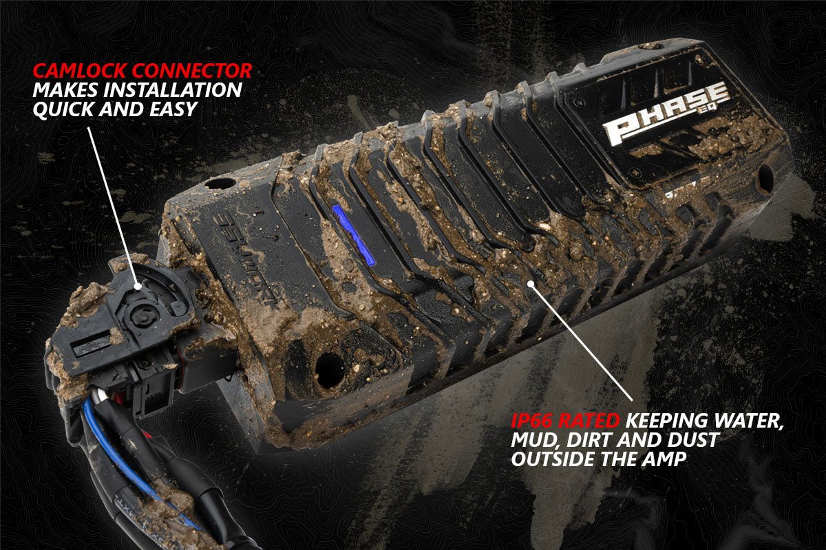 SSV Works V-Spec 3-Speaker Plug-&-Play Kit with Kenwood MR300BT for 2014-2023 Polaris RZR