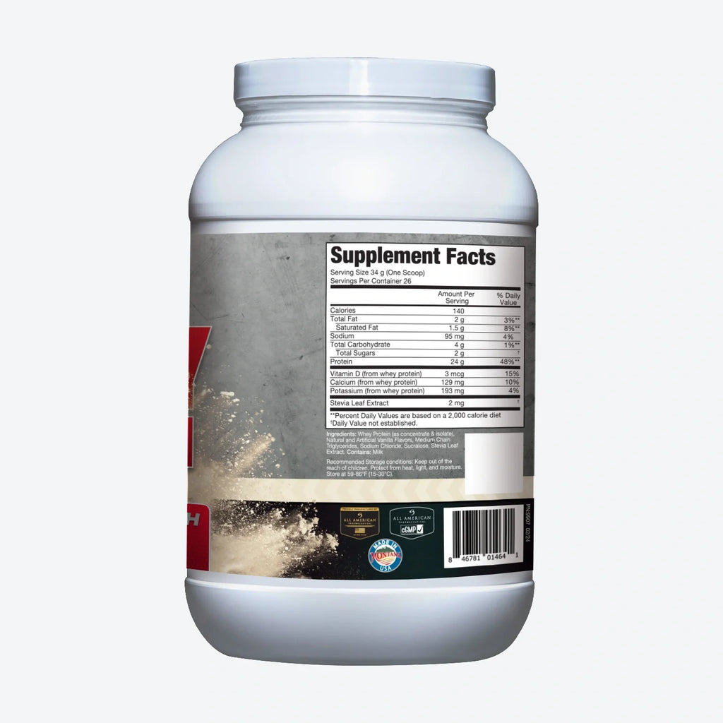 Vanilla Whey Isolate Protein Powder