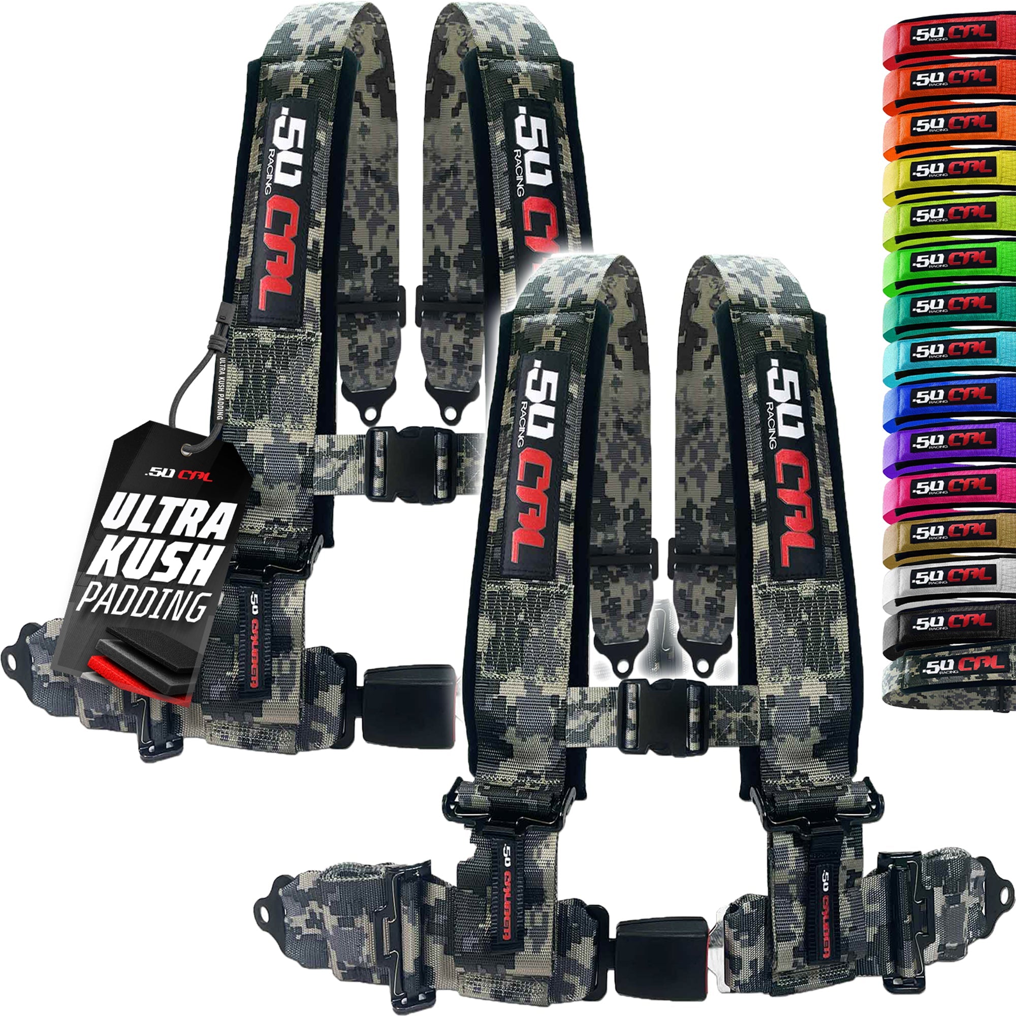 Pro Series 2" & 3" 4 point Harness with push button release