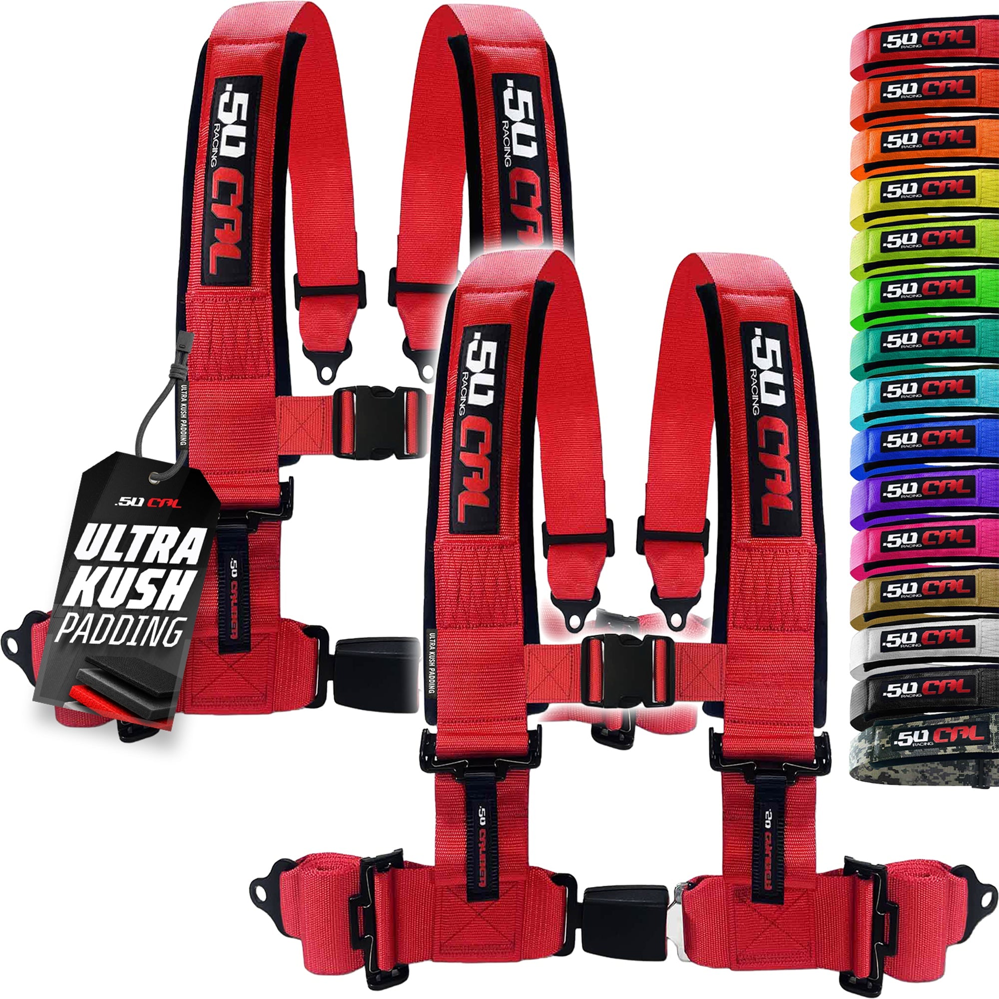 Pro Series 2" & 3" 4 point Harness with push button release