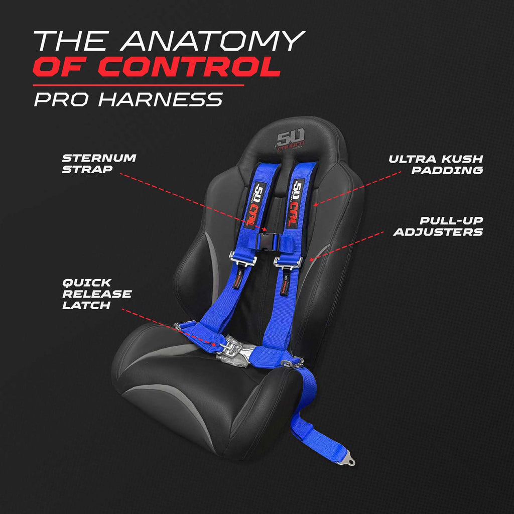 Pro Series 2" 4 point Latch Harness 50 Caliber Racing Harness