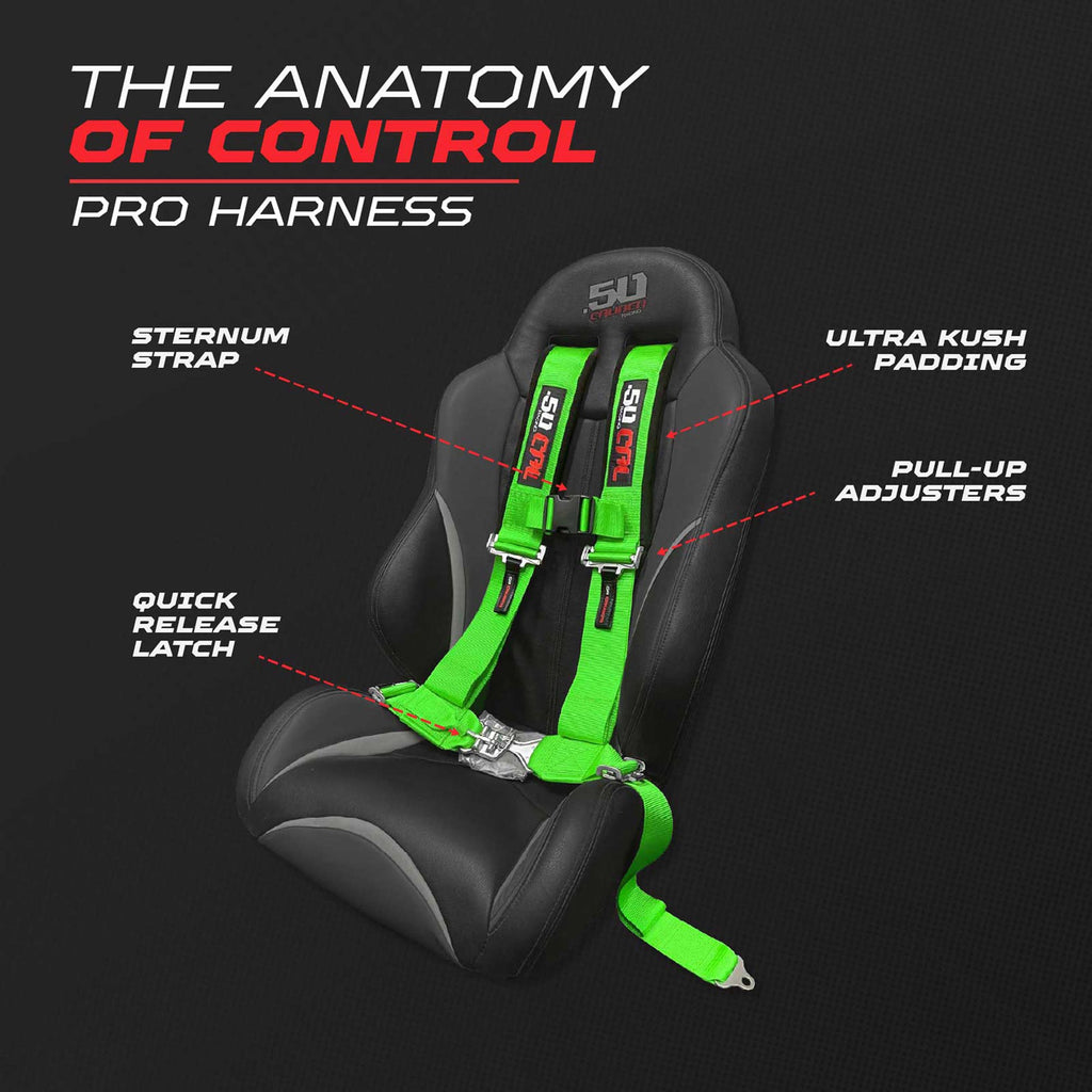 Pro Series 2" 4 point Latch Harness 50 Caliber Racing Harness