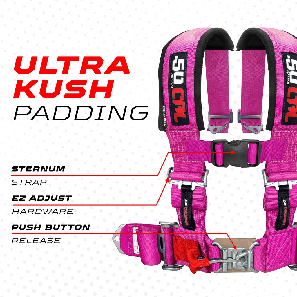Pro Series 3" 4 point Latch Harness 50 Caliber Racing