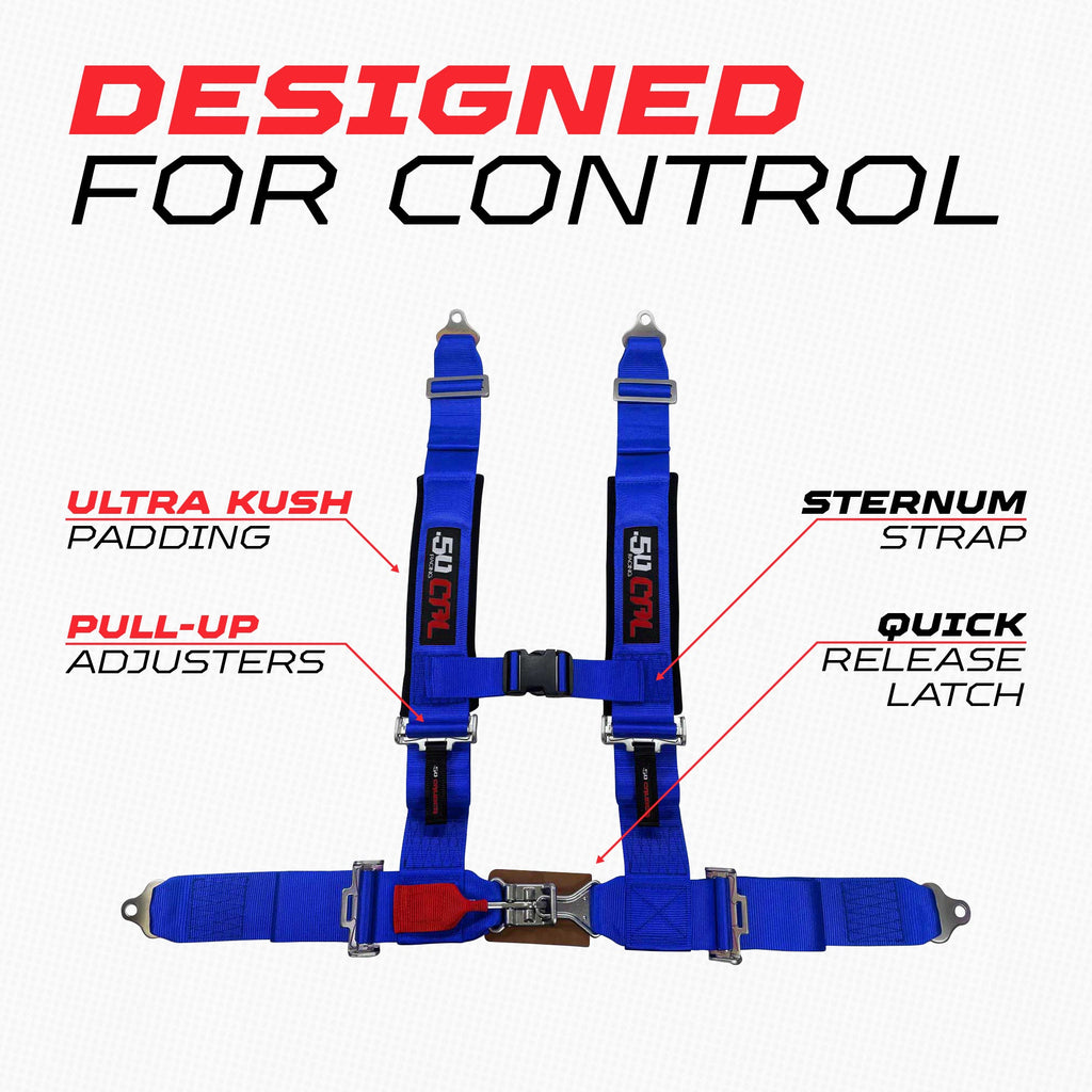 Pro Series 3" 4 point Latch Harness 50 Caliber Racing