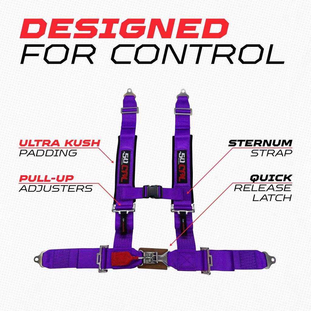 Pro Series 3" 4 point Latch Harness 50 Caliber Racing